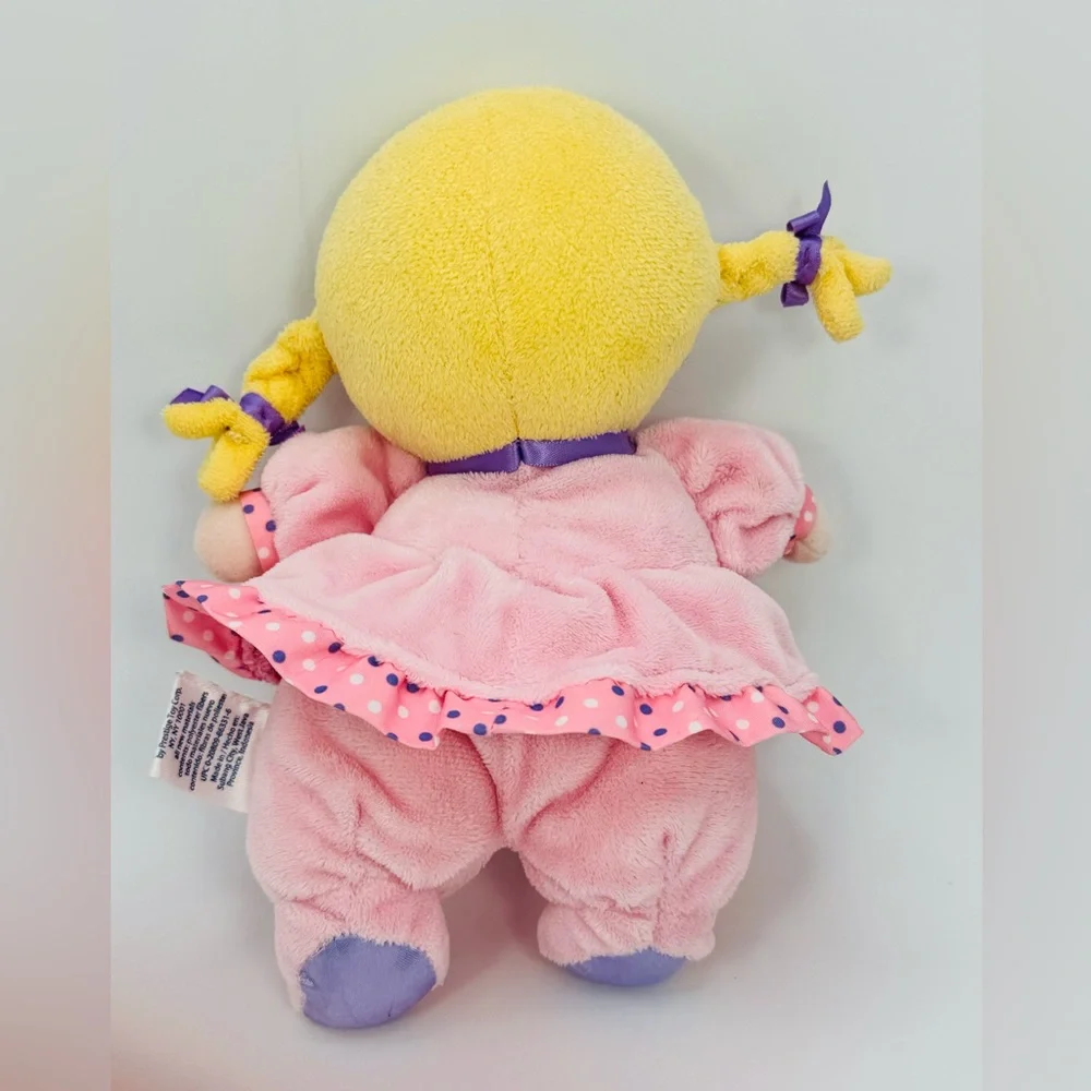 GARANIMALS Baby Doll Plush Rattle My Best Friend Blonde 2014 7” Toy